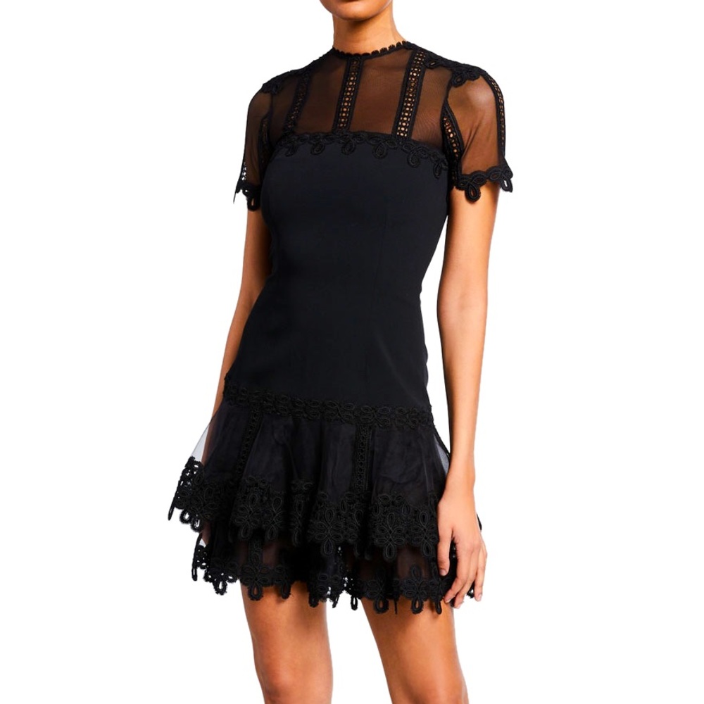Jonathan Simkhai Guipure Lace Short Sleeve Mini Dress - **new with tags**
